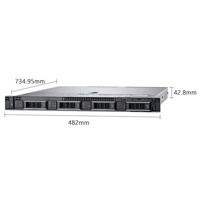 Fuente de alimentación de 800W Servidor de rack 1U de doble canal para hospedaje empresarial Dell PowerEdge R450