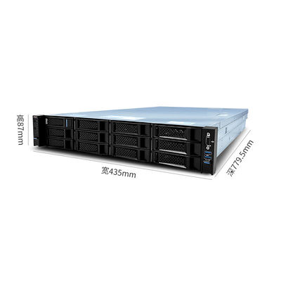 Intel Xeon Gold 6133*2 8G*8 RAM 240G*2 SSD 4T*8 SATA 800W*2 2U Servidor gráfico en rack