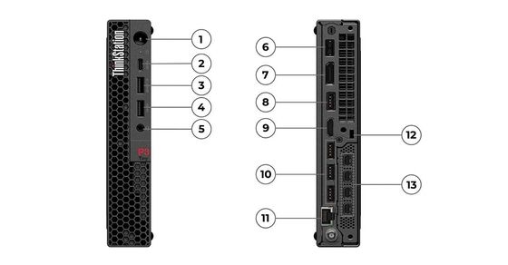 Lenovo ThinkStation P3 Mini escritorios Mini PC Intel i5-13500 8G RAM 512G SSD versátil