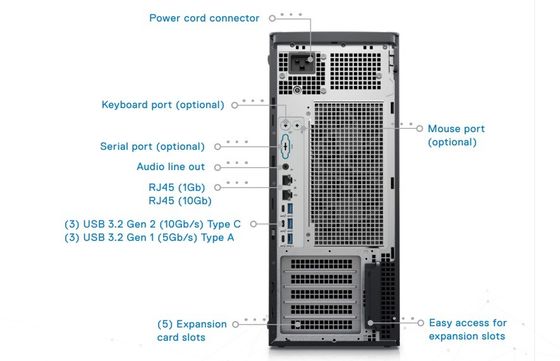 16G DDR5 4800MHz Memoria/RAM Dell Precision T5860 Torre de estación de trabajo W3-2423 256G 750W