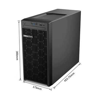 Factor de forma pequeña Dell T150 Xeon E-2314 Procesador de 2.8GHz 8G 1T SATA DVDRW Mini Servidor