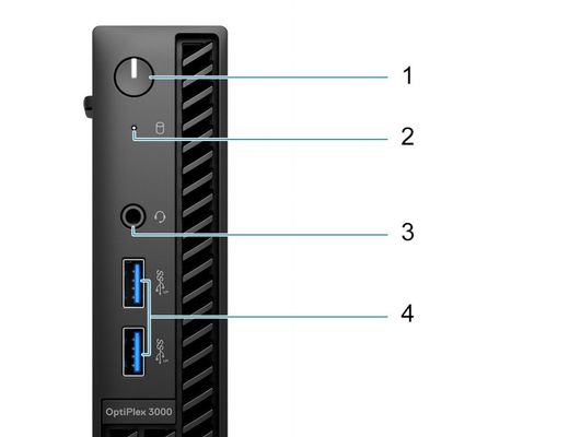 Potente Dell Optiplex MFF Micro Computadora de escritorio Intel B660 Conjunto de chips 8G DDR4 RAM 256G SSD
