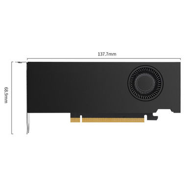 NVIDIA RTX A2000 Capacidad de memoria de 6 GB y potencia total de la placa de 70 W para gráficos superiores