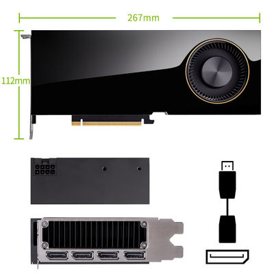 Desbloquear el poder de la tarjeta de video Nvidia RTX A6000 48GB GDDR6 para PC Reloj de memoria de 2000MHz